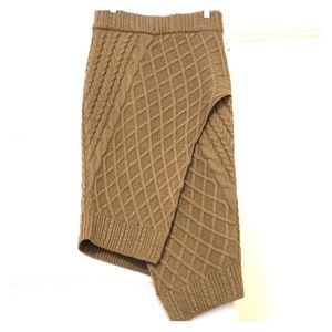 Finders Asymmetrical cable knit pencil skirt- SM